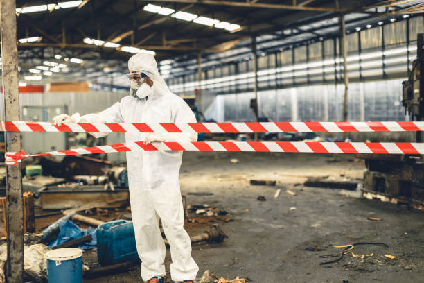 Professional Drug Lab Cleanup technician working in Umatilla, FL
